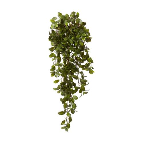E Style Fittonia Leaf Bush Outdoor Plastic Wire Exterior Green 50x40x89cm