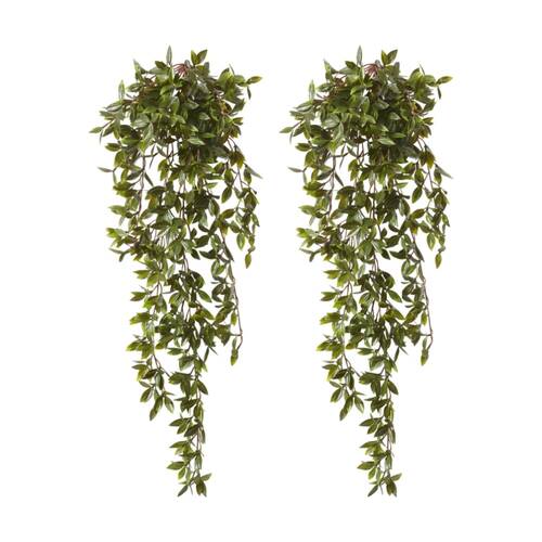 2PK E Style Radiator Hanging Plant Plastic Wire Construction Green 50x40x86cm