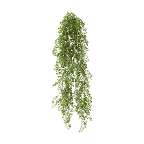 E Style Rue Hanging Bush Plastic Wire Green Interior Plant 24x16x89cm