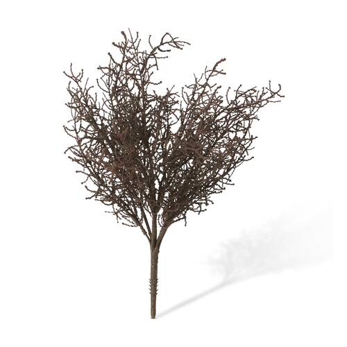 E Style Santolina Bush Artificial Plant Indoor Use Brown 30x30x40cm