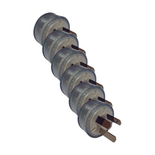 6PK Cleanstar Male Electrical Plug Australian Outlet Compatible 10 Amp
