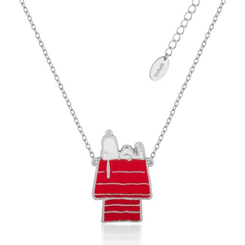 Couture Kingdom Peanuts Snoopy Dog House Necklace Jewellery Accessory Silver