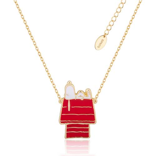 Couture Kingdom Peanuts Snoopy Dog House Necklace Jewellery Accessory Gold