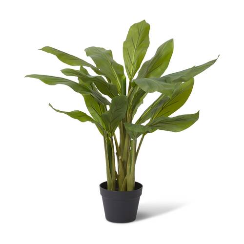 E Style Cordyline Plant Potted Artificial Plastic Fabric Green 45x45x85cm