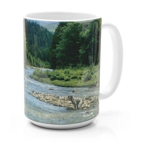 Prank-O When Nature Calls Riverscape Ceramic Coffee Mug Multicolour