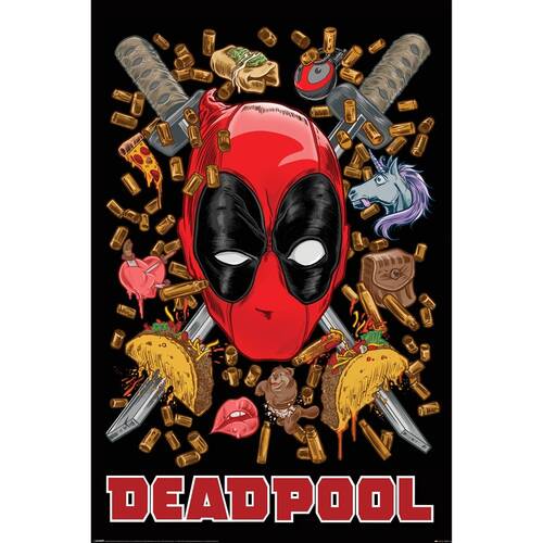 Marvel MCU Deadpool Chimichanga Regular Wall Poster Decoration 92x61cm