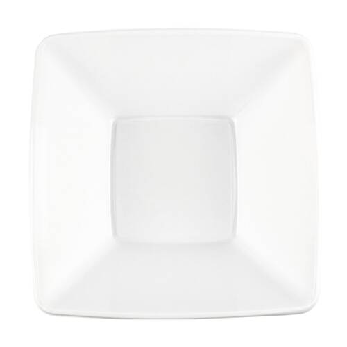 24x 2pc Partyware Square Reusable Bowl Set Tableware/Serveware 275mm White