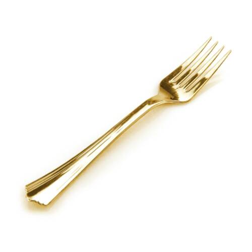 24x 12pc Partyware Heavy Duty Stainless Steel Fork Set Tableware/Serveware Gold