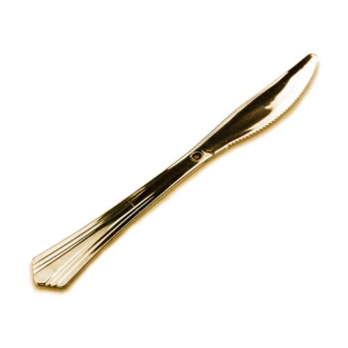 48x 12pc Partyware Heavy Duty Stainless Steel Knife Set Tableware Gold