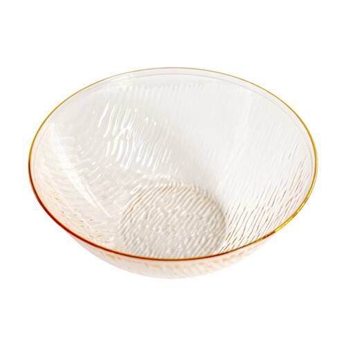 24x 10pc Partyware Reusable Heavy Duty Bowl Set W/ Gold Rim 120x58mm