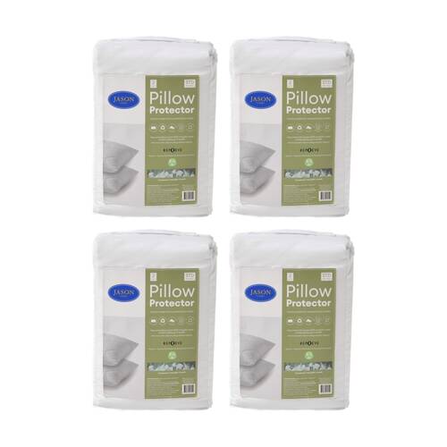 4x 2pc Jason Commercial Repreve rPET Pillow Protectors Standard 48x73cm