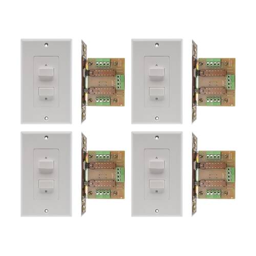 4PK Pro2 A B Or A+B Speaker Selector Wall Plate Switch A 100W Mount Toggle PRO2
