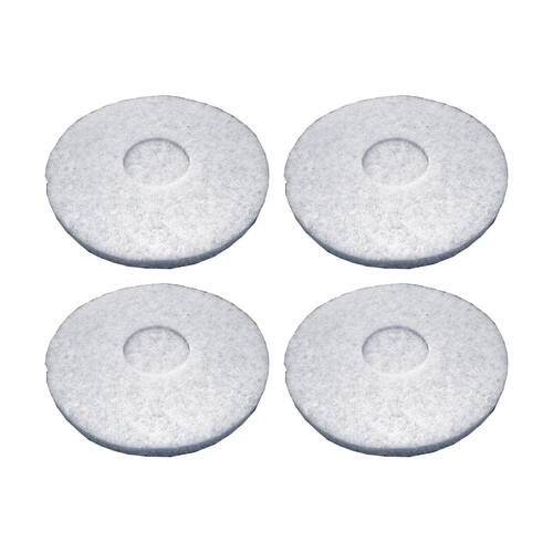 4PK Polystar White Floor Polisher Pad Compatible With PS-100 13 Inch