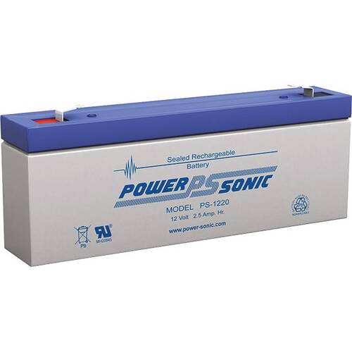 Power Sonic 12V 2.5Amp Sla Battery F1 Terminal Sealed Lead ACid