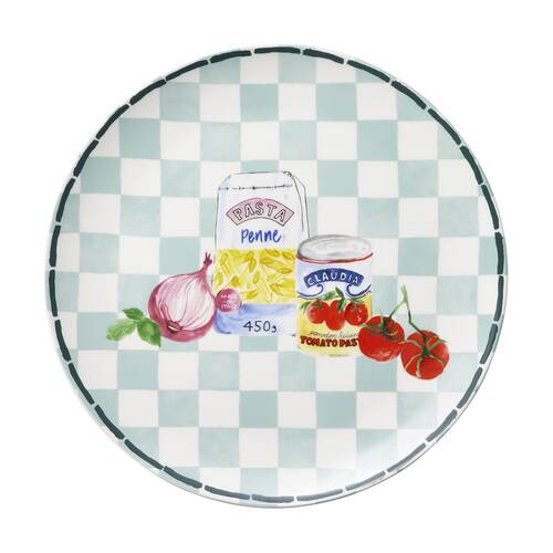 Porto Multicoloured Italian Inspired Valentina Round Serving Platter 33cm