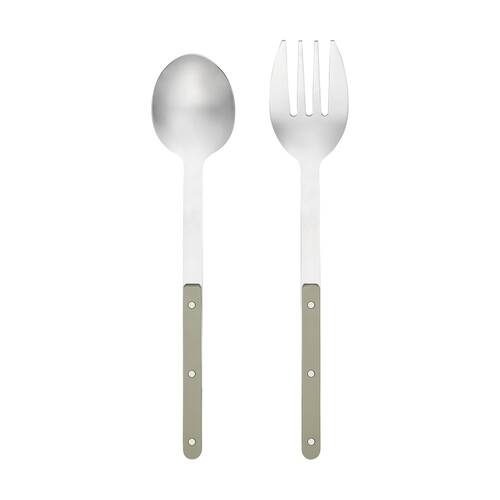2pc Porto Sona Salad Serving Cutlery/Utensils Set Sage Green