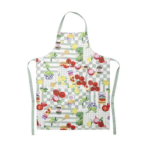Porto Italian Food Inspired Valentina Apron Sage Green 95x70cm