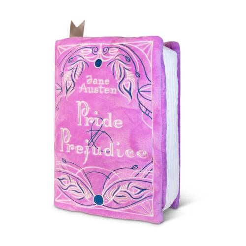 Punchkins XL Booksies Pride And Prejudice Plush Book Blanket Cushion Pink