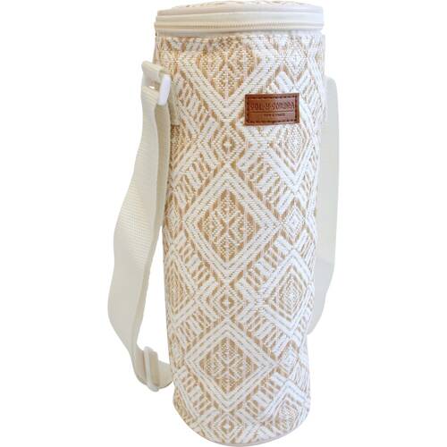LVD Amalfi Insulated Wine Bottle Cooler Storage Travel Bag Neutral 33x12x12cm