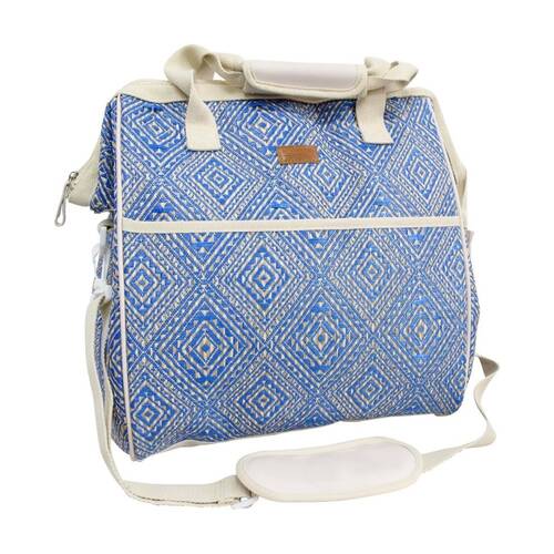 LVD Santorini Insulated Family Cooler Storage Travel Bag 32x30x20cm Blue