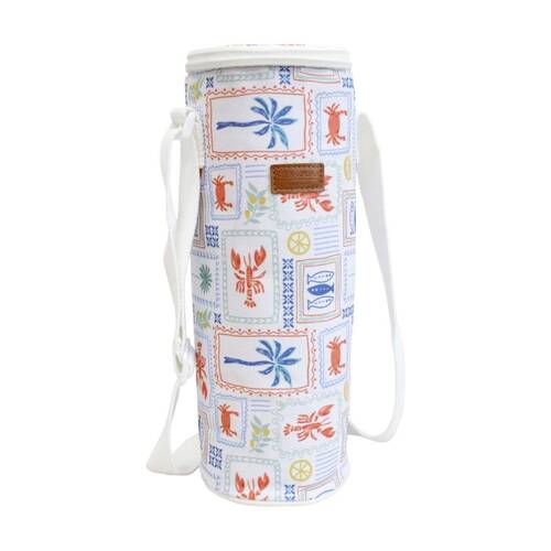 LVD Isles Insulated Wine Bottle Cooler Storage Travel Bag White