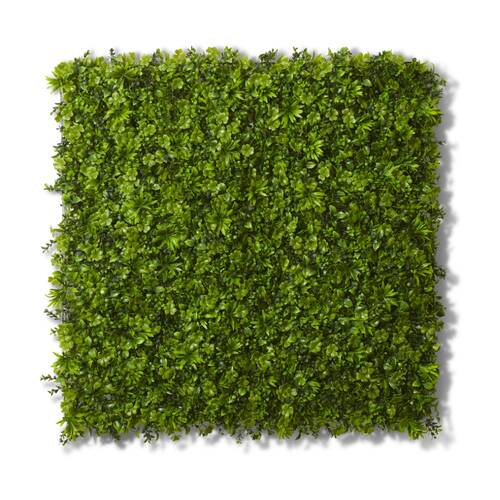 E Style Clover Wall Outdoor Artificial PE Greenery Tiles Green 100x20x100cm