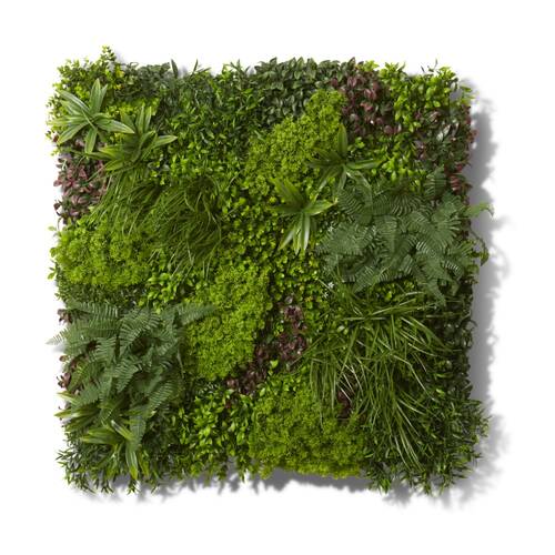 E Style Wallgarden Green Wall Outdoor Mixed PE Artificial Tiles 100x20x100cm