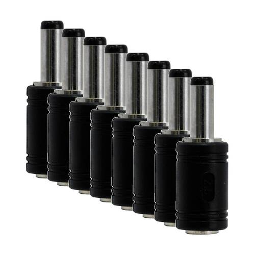 8PK 2.5mm Socket To 2.1mm DC Plug Adaptor Power Adapter Converter
