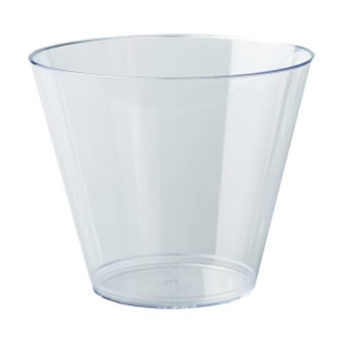 48x 10pc Partyware Reusable Whiskey Cup Set 270ml Clear