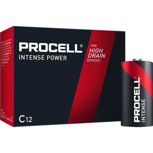 12pc Duracell Procell Intense Px1400 C Batteries Bulk Alkaline
