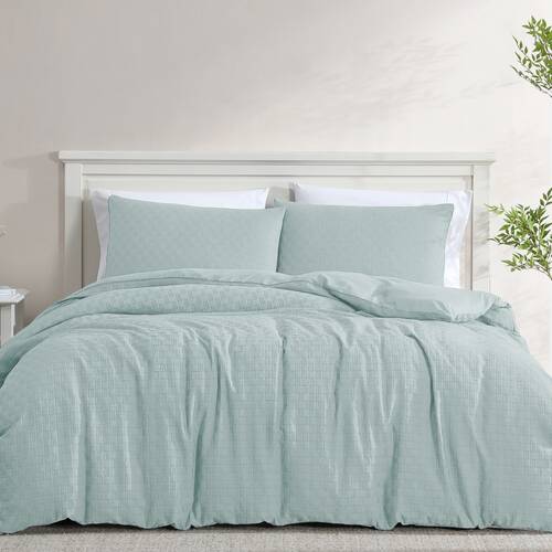 3pc Ardor Alexander Quilt Cover Set Soft Textured Bedding Seamist