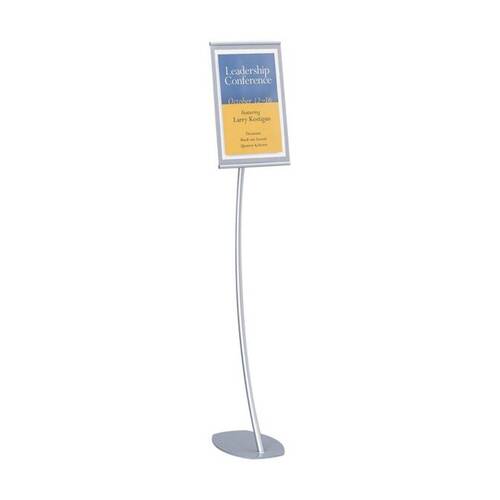 Quartet Stand Designer Sign Aluminium Display 1500x350mm Silver