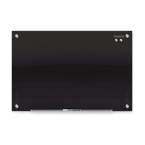 Quartet Glass Board Infinity Magnetic Whiteboard 450x600mm Black