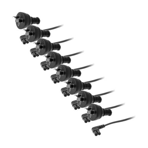 8PK Doss 240V AC Mains To Figure 8 2M Iec C7 Fig8 Right Angle Black
