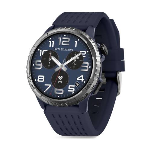 Reflex Active SeaVenture 5ATM Water Resistant AMOLED Display?Smart Watch Blue
