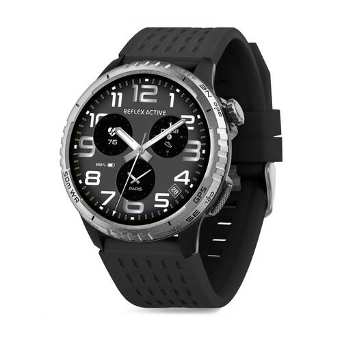 Reflex Active SeaVenture 5ATM Water Resistant Smart Watch Black