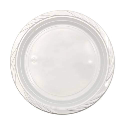 20x 25pc Partyware Reusable Dinner Plates Set Tableware 250mm White