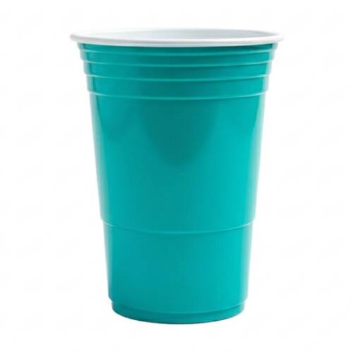 24x 50pc Partyware Plastic Reusable American Cup Party Tableware Set 450ml Teal