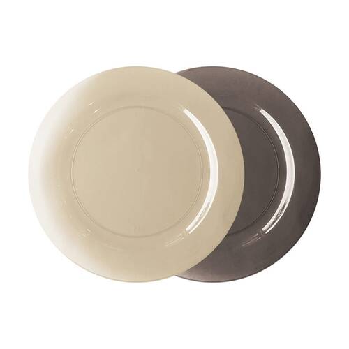 12x 10pc Partyware Reusable Dinner Plates Set Tableware 230mm Assorted