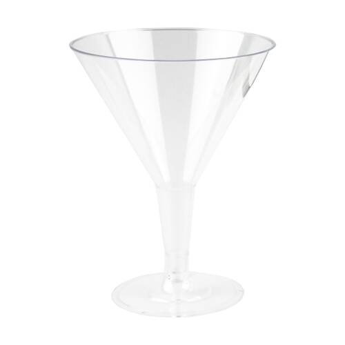 24x 6pc Partyware Reusable Cocktail Glass Set Tableware 210ml Clear