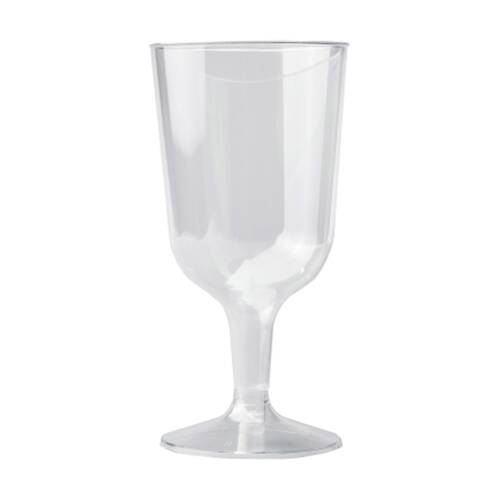 12x 6pc Partyware Reusable Wine Glasses Set Tableware 200ml Clear