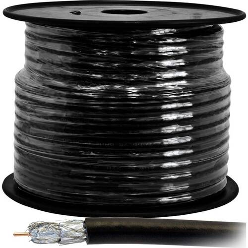 Doss Quad Shield Cable 30M Roll 75 Ohm Coax Per Satellite