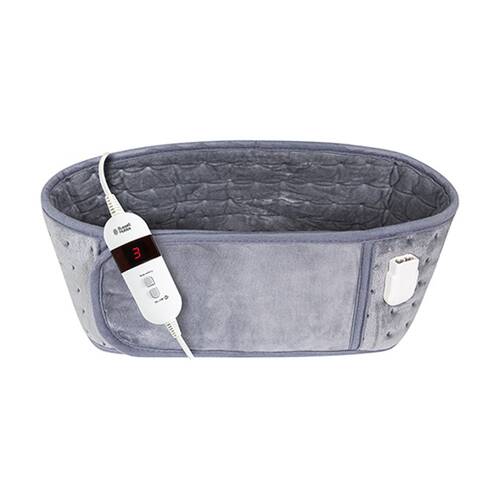 Russell Hobbs Soft Microfleece Heated Belt W/ 3 Adjustable Heat Settings Grey