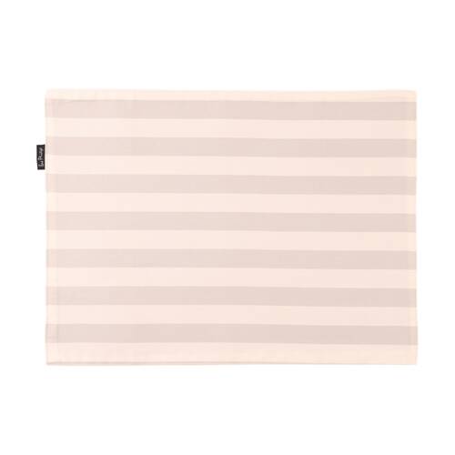 4pc Bas Phillips Printed Linen Looks Placemat Set Natural Stripes 33x45cm