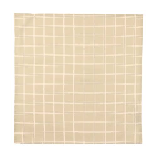 4pc Bas Phillips Printed Linen Looks Napkin Set Cotton Green Check 45cm