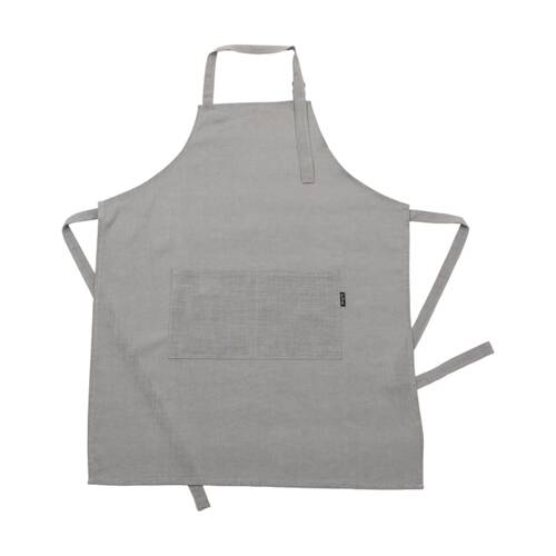 Bas Phillips Kitchen Apron Linen Tencel Adjustable With Pocket Misty Blue