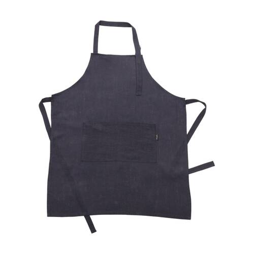 Bas Phillips Kitchen Apron Linen Tencel Adjustable With Pocket Navy