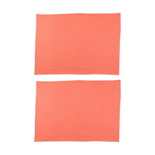 2x 2pc Bas Phillips Linen Tencel Tea Towel Set Kitchenware Rust 50x70cm