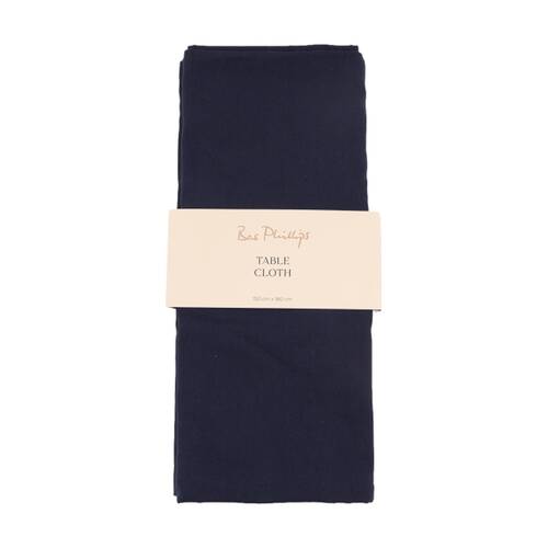 Bas Phillips Essentials Cotton Table Cloth W/ Piped Edge Blue Small 150x180cm