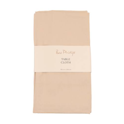 Bas Phillips Essentials Cotton Table Cloth W/ Piped Edge Beach Large 150x300cm